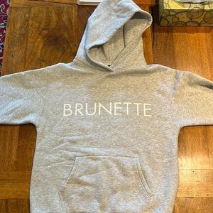 Gray Brunette the Label “Brunette” Classic Hoodie!